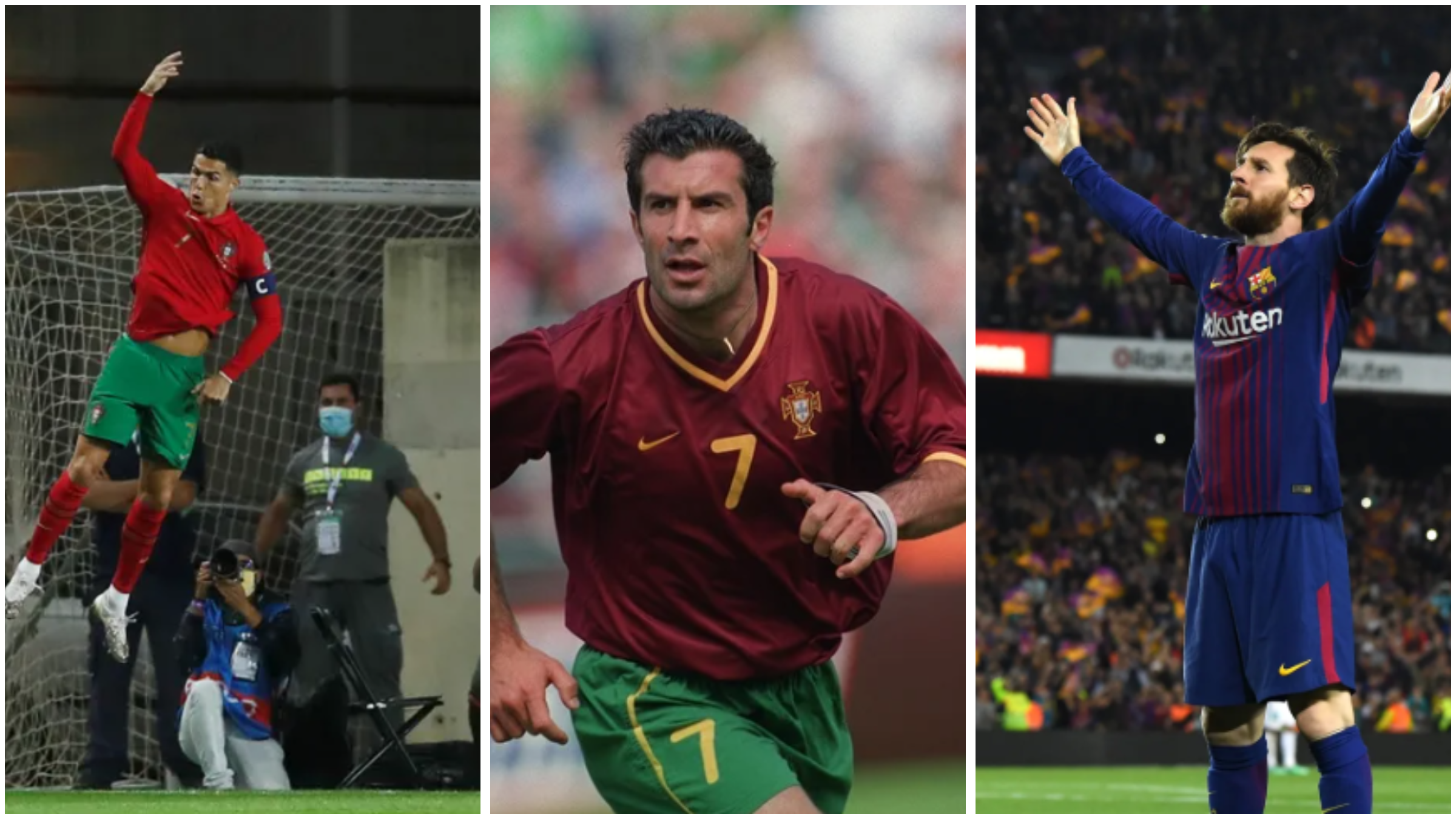 messi ronaldo figo