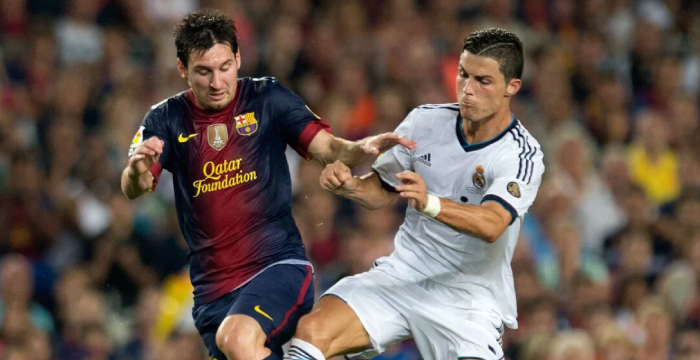 messi ronaldo football
